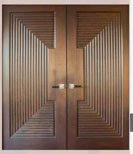 MUSA KAZIM Hand-Carved Wooden Main Door – Fancy Sagwan Teak Wood Gate ...