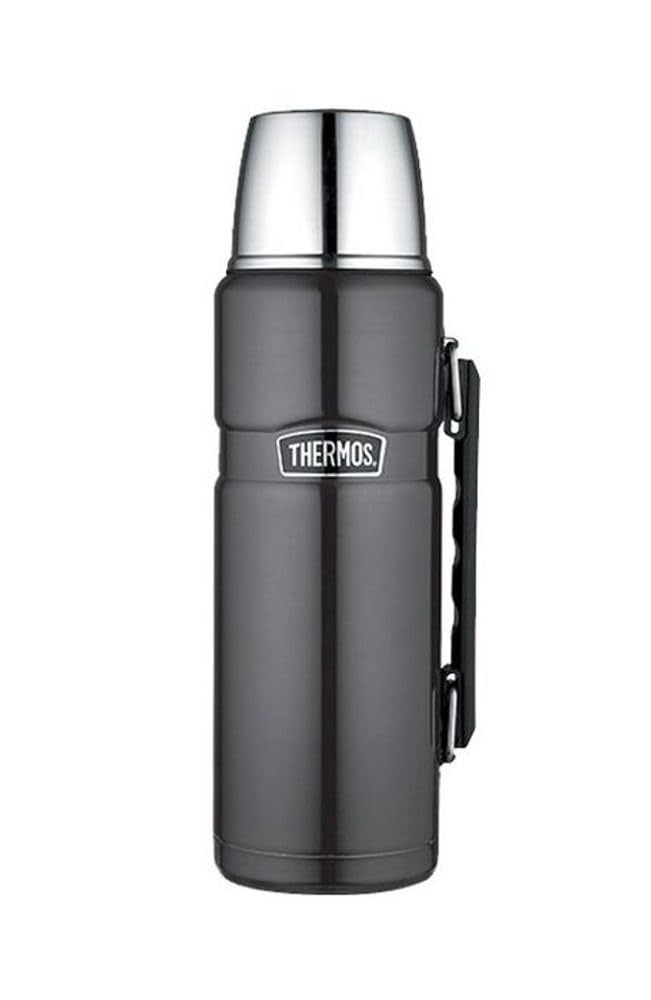 Thermos Stainless King Flask, Gun Metal, 1.2 L