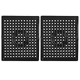 Photo Gallery 2 pcs tappetino per lavello della cucina in silicone antiscivolo, tappetino quadrato tagliabile per drenaggio rapido, protezione per utensili e bicchieri, nero tappetino per lavandino cucina Photo Gallery 2 pcs tappetino per lavello della cucina in silicone antiscivolo, tappetino quadrato tagliabile per drenaggio rapido, protezione per utensili e bicchieri, nero tappetino per lavandino cucina