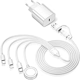 [Du kannst dorthin gelangen] 4-in-2-Ladekabel X 1, 20-W Schnellladegerät X 1;