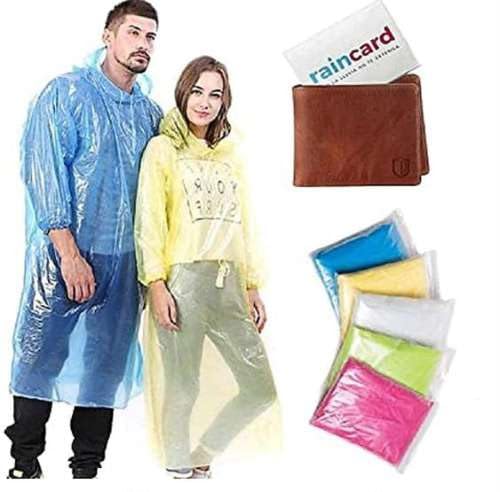 samayra Reusable Waterproof Rain Poncho for Men & Women | Lightweight Hooded Raincoat with Carry Pouch | Free Size | Portable Emergency Rain Wear for Travel, Hiking, Camping & Outdoor Use Combo Pack of 3-picture-10