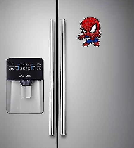 Image of Wooden Fridge Magnet for Refrigerator Home, Kitchen and Office Decoration Multicolor (Spiderman)