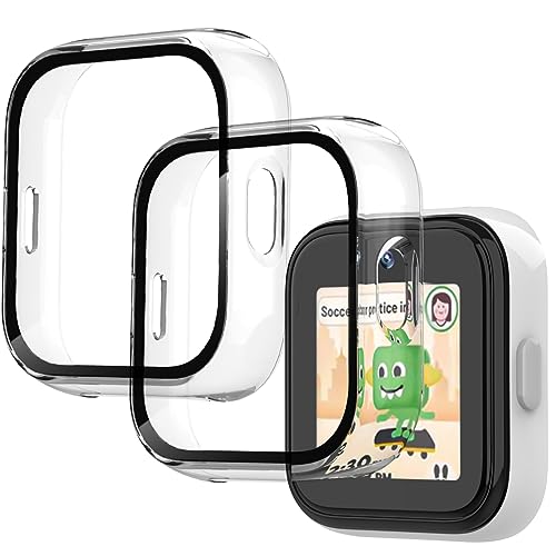 Coque PC rigide pour montre connectée enfants avec protection d'écran nette
