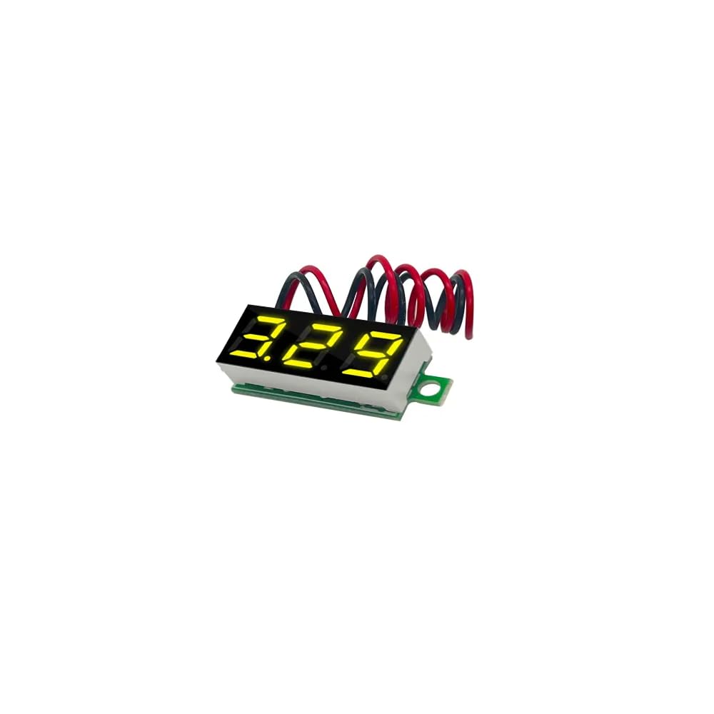 CentIoT - Mini Digital Voltmeter 0.28inch LED Display - 2.5-30V DC Two Wire (Yellow)-image-45