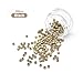 Medsuo 200pcs Silicone Lined Nano Rings Beads Links for Nano Tip Hair Extensions Nano Beads 3.0mm(OD) 1.0mm(ID) 2.0mm(L) 5 Color Optional - Blonde