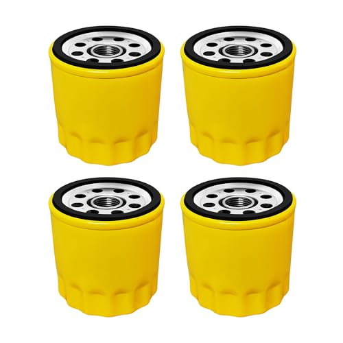 4 Pack 52 050 02-S Oil Filter Replacement for Kohler 52 050 02-S1/ 52 050 02/ 5205002S/ kh-52-050-02-s Compatible with Kohler CH11-CH25 CV11-CV22 M18-M20 MV16-MV20 K582 SV725 Lawn Mower Engines