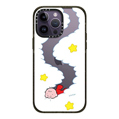 CASETiFY �C���p�N�g iPhone 14 Pro Max �P�[�X [MIL�K�i���� (4x MIL-STD-810G)/2.5m����̗����������N���A] - Eat Your Clouds By Taro Oono - �O���b�V�[ �u���b�N