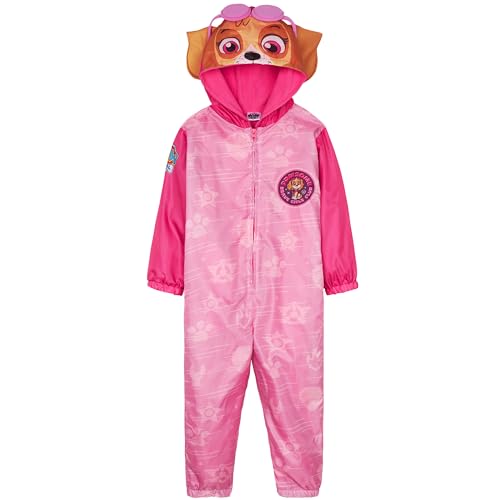 Get Trend Paw Patrol Rain Suit for Girls Skye Waterproof Jumpsuit, Kids Raincoat Overalls, Toddler Rain Gear, Gift for Girls