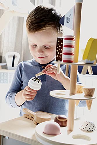 small foot Eisständer "fresh" aus Holz, Zubehör für Kinderküche und Kaufmannsladen, ab 3 Jahren, 12232 – Bild 7