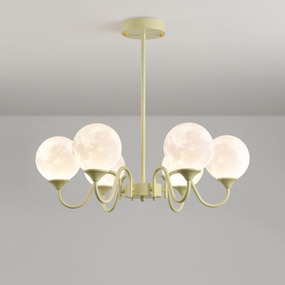 Lustre de luxe blanc laiteux pour sublimer un plafond trop bas ou sombre