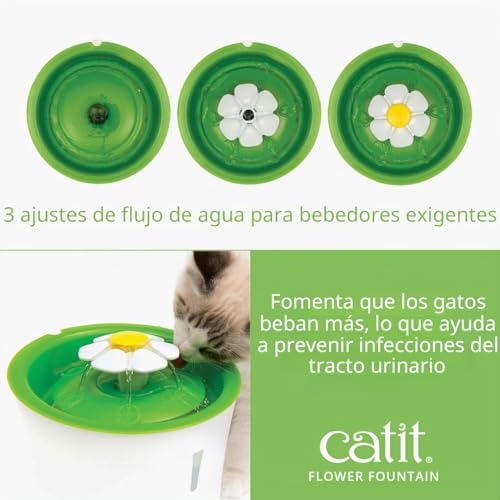 Miniatura 4 de Catit 43742w Bebedero Fuente Flor 3, 3 L