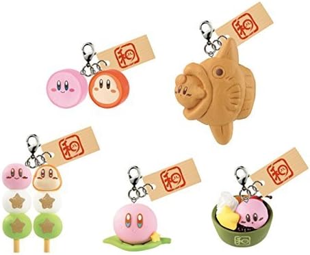 Amazon 一番くじ 星のカービィ ふわふ和コレクション ぽよぽよ日和 F賞 ちょこんと和菓子かーびぃチャーム 全5種セット アニメ 萌えグッズ 通販