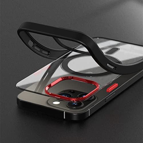 Carcasa magnética iPhone 13 Pro Max antigolpes compatible con carga inalámbrica 7