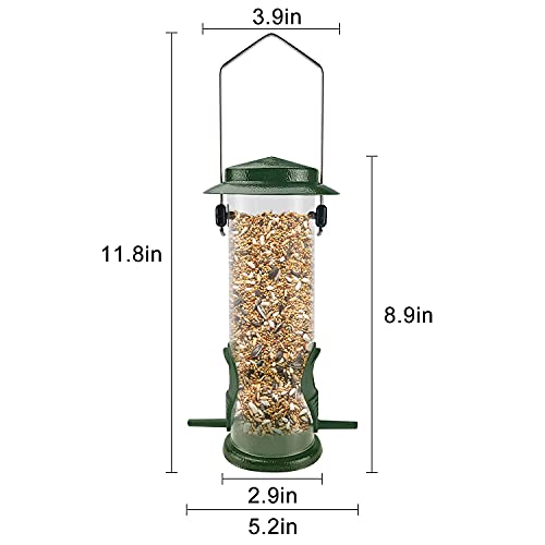 Mixxidea VOGELFUTTERS Wild Bird Feeders For Outdoors Hanging Stainless Steel Hanging Bird Feeder Tube thumb #4