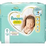 Pampers Baby Windeln Größe 0 (<3kg) Premium Protection, Newborn Micro, bester Komfort und Schutz für empfindliche Haut, 22 Stück