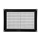 Vent Systems 250 x 170 mm Rechteckiges Lüftungsgitter, Kunststoff Abdeckung mit Insektenschutz, Mauerlüftung, HVAC Luftauslass für Innen-/Außenwände, Decken, Schuppen, Wohnwagen, Heimwerkerbedarf