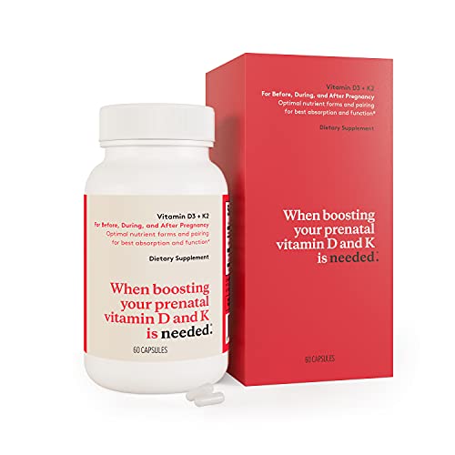 Needed. ExpertlyFormulated Prenatal Vitamin D3/K2 for Fertility, Pregnancy Breastfeeding, and