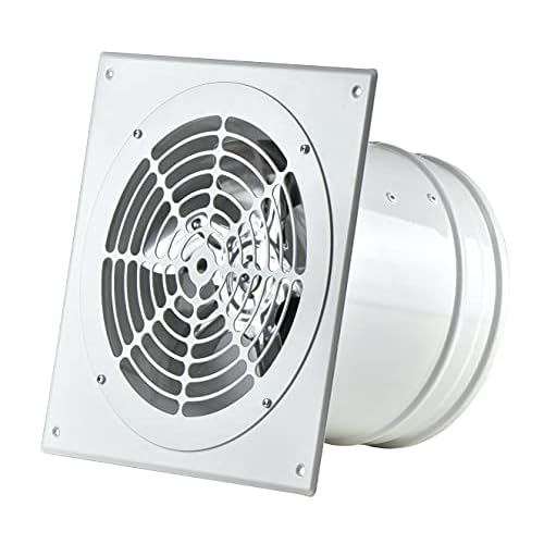 Ø 200mm Axial Rohrlüfter Rohrventilator Axiallüfter Wickelfalzrohr Zuluft - Abluft Lüfter 4 Weiß Ø 200mm Rohrlüfter Wand Radiallüfter Ventilator Wandflansch Zu-Abluft, Metall