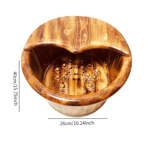 Cubeta de Madera para Spa de Pies 26cmx40cm miniatura 2