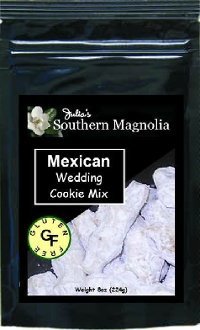 Julias Southern Magnolia SM336 Gluten Free Mexican Wedding Cookie Mix - 8oz bag, Pack of 4