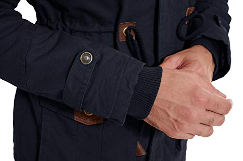 Image of Men's Winter Coats Thicken Military Jacket Fleece Cargo Outerwear with Removable Hood