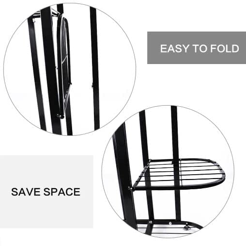 Image of Multi-Tiered Metal Flower Pot Stand - Indoor 6 Layer 7 Tier Iron Plant Pot Display Rack Plant Pot Holder Tall Plant Flower Shelf for Living Room Balcony Living room & Court Garden