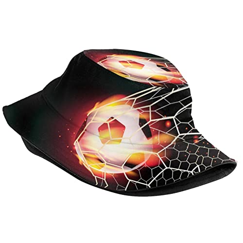 Funny Soccer Sport Bucket Hats Fashion Sun Cap Packable Outdoor Football Fisherman Hat For Women Men #TOP1