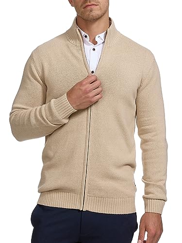 Indicode Herren INLut Strickjacke mit Stehkragen und Reißverschluss | Cardigan Feinstrickjacke für Männer – Bild 3