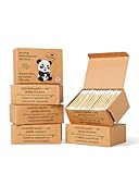 Bambus Wattestäbchen 1200(6x200) Stück – plastikfrei & vegan – nachhaltige Ohrenstäbchen mit hygienischer Entnahme – Extendio