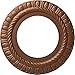 Ekena Millwork CM10CLPOS Claremont Ceiling Medallion, 10 5/8"OD x 5 3/4"ID x 1/2"P, Hand-Painted Polished Copper