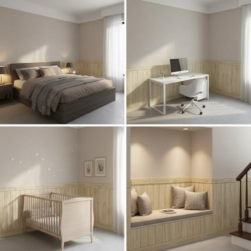 Image of 3D Brick Wallpaper for Wall | Self Adhesive PE Foam DIY Panel | Peel & Stick Decor for Home, Living, Bedroom & Office (70 x 77 cm, Appx 5.8 Sq Ft) (5, Light Brown)