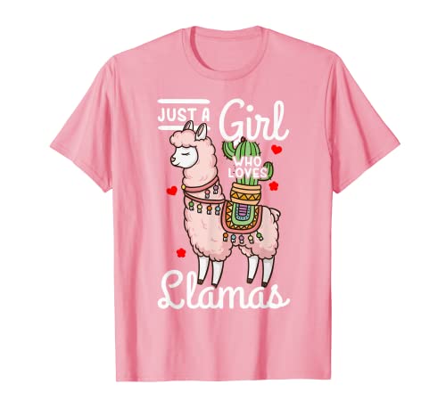 Llama Just a Girl Who Loves Llamas T-Shirt