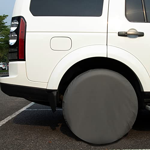 Moonet Tough Tire Covers For Rv Wheel (2 Pack), Heavy Duty Thicken Sun Protectors For Truck Motorhome Boat Trailer Camper Van Suv, For Diameter 19"-21" Charcoal #TOP6
