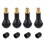 Einfache Bedienung: Entfernen Sie den Reifen von der Seite der Felge, um das Felgenventil und die Spindelkappen der Autoreifen anzuzeigen. Entfernen Sie die verschlissene Reifenluftventilspindel und setzen Sie die neue Radventilspindel und die Reifenventilkappen von der Innenseite der Felge ein. Das Snap-In-Design erleichtert die Installation