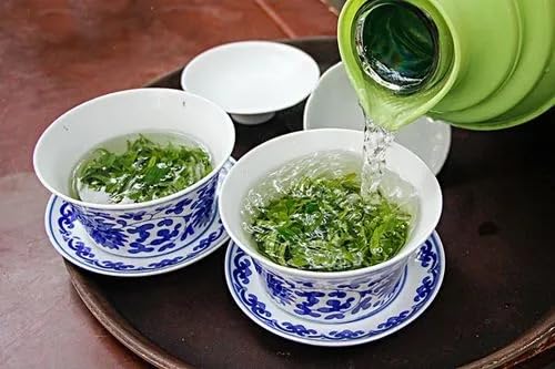 YXHUPOT Gaiwan Chinese Gongfu Tea 10oz Sancai Teacup Tray Cup Bowl Saucer Lid 10oz/300ml - Thumbnail 7