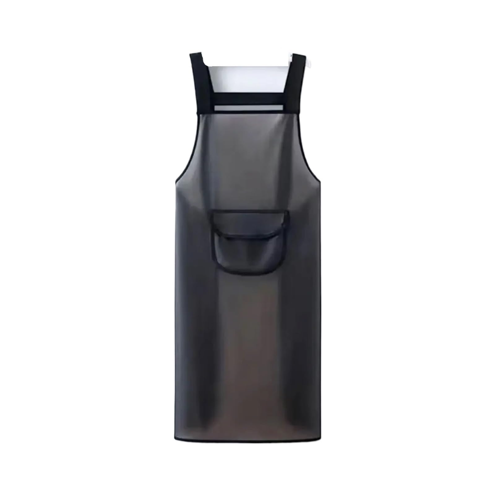 delantal cocina Delantal de cocina impermeable, delantal trabajo resistente al aceite for el hogar, delantales limpieza Negro transparente a prueba suciedad, 2 uds