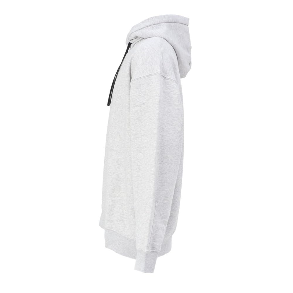 On Sudadera Gris Running Club Hoodie Crater de Corte Holgado