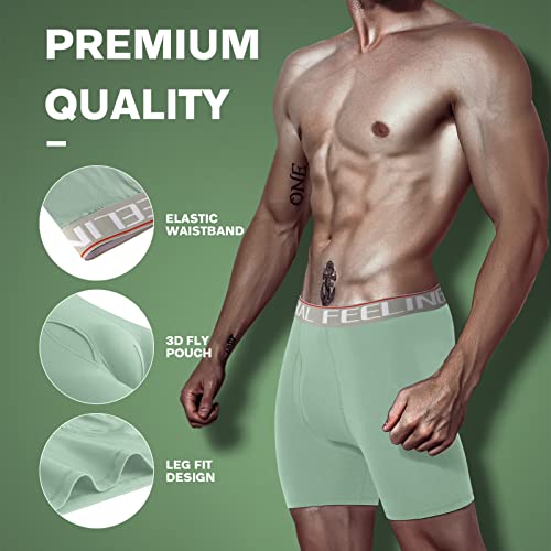 Natural Feelings Boxer Briefs Mens Underwear Men Pack of 5-6 Soft Cotton Open Fly Underwear3