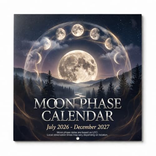 2026-2027 Moon Phase Wall Calendar,...