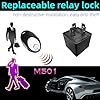 Cpolebev 12V Wireless Immobilizer Car Engine Lock Intelligent Security Anti-Theft System Replaceable Relay Shaped Device #5
