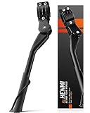 HENMI Fahrradständer 24-29 Zoll, Höhenverstellbar Fahrrad Ständer, rutschfest Seitenständer, Stabil Fahrradständer für Mountainbike, Trekkingrad, Cityrad, Pendlerfahrräder