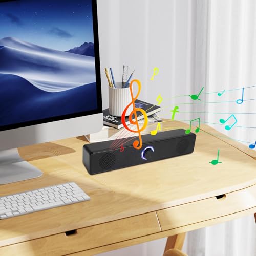 Altavoces de barra de sonido inalámbrico con graves profundos para TV y PC 3