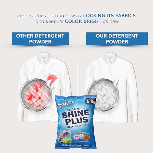 Image of Detergent Washing Powder 5 kg | New Advanced Laundry Detergent Powder | Dissolves Easily | Long Lasting Fragrance