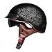 Produktbild Retro MotorradHelm, Sommer Unisex Motorrad Scooter Harley Halbhelm, DOT/ECE Standard, eingebaute Gläser,flowerpattern,L