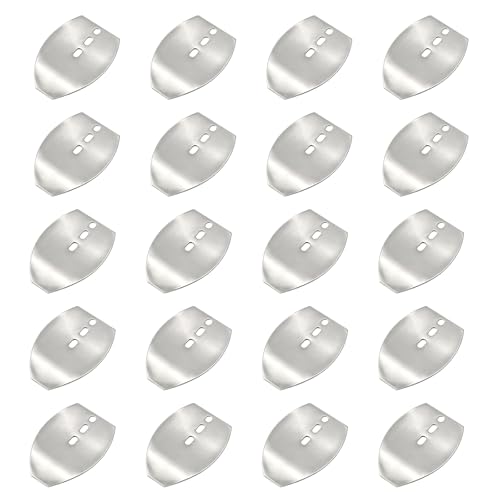 CXMTECH 20pcs Brushed Silver Blades