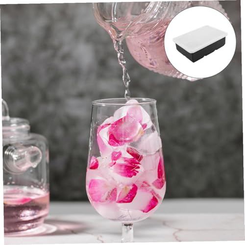 Molde para cubitos de hielo de silicona con tapa miniatura 2
