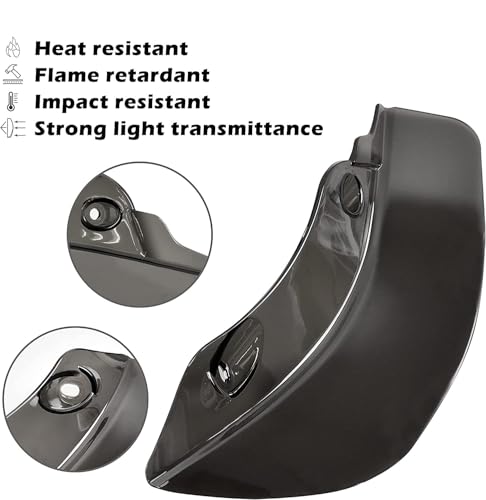 Ailettes déflecteurs d'air PC de qualité supérieure pour Road Glide