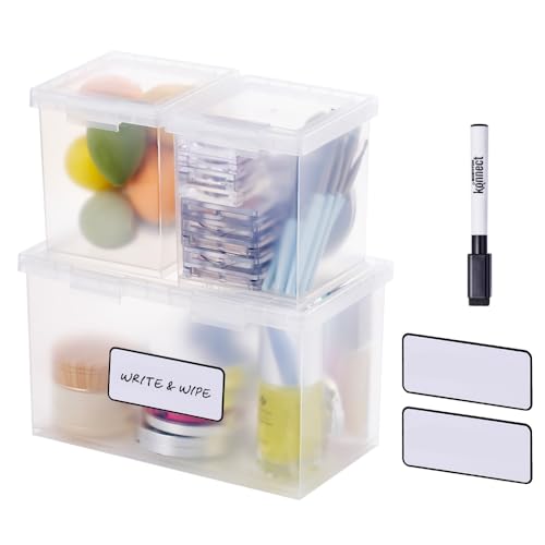 Boîtes gigognes transparentes Bostitch Konnect pour ranger le bureau