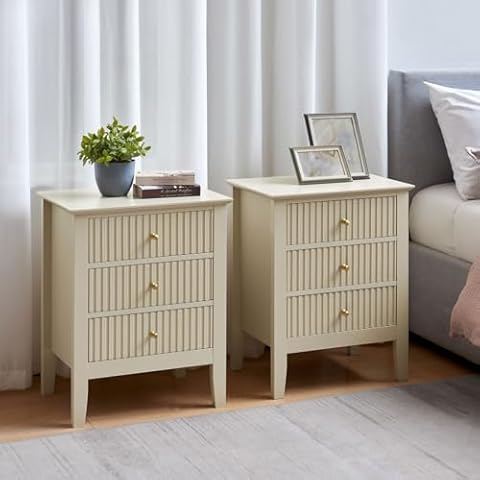 Melody Maison Hales Taupe Bedside Tables Cover
