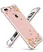 iPhone 7 Plus Case for Girls, Clear iPhone 8 Plus Case, GVIEWIN Floral Pattern Slim Fit Case for Women, Shock Proof Bumper Soft Rubber TPU Transparent Cover for Apple iPhone 7/8 Plus, Spring Flowers